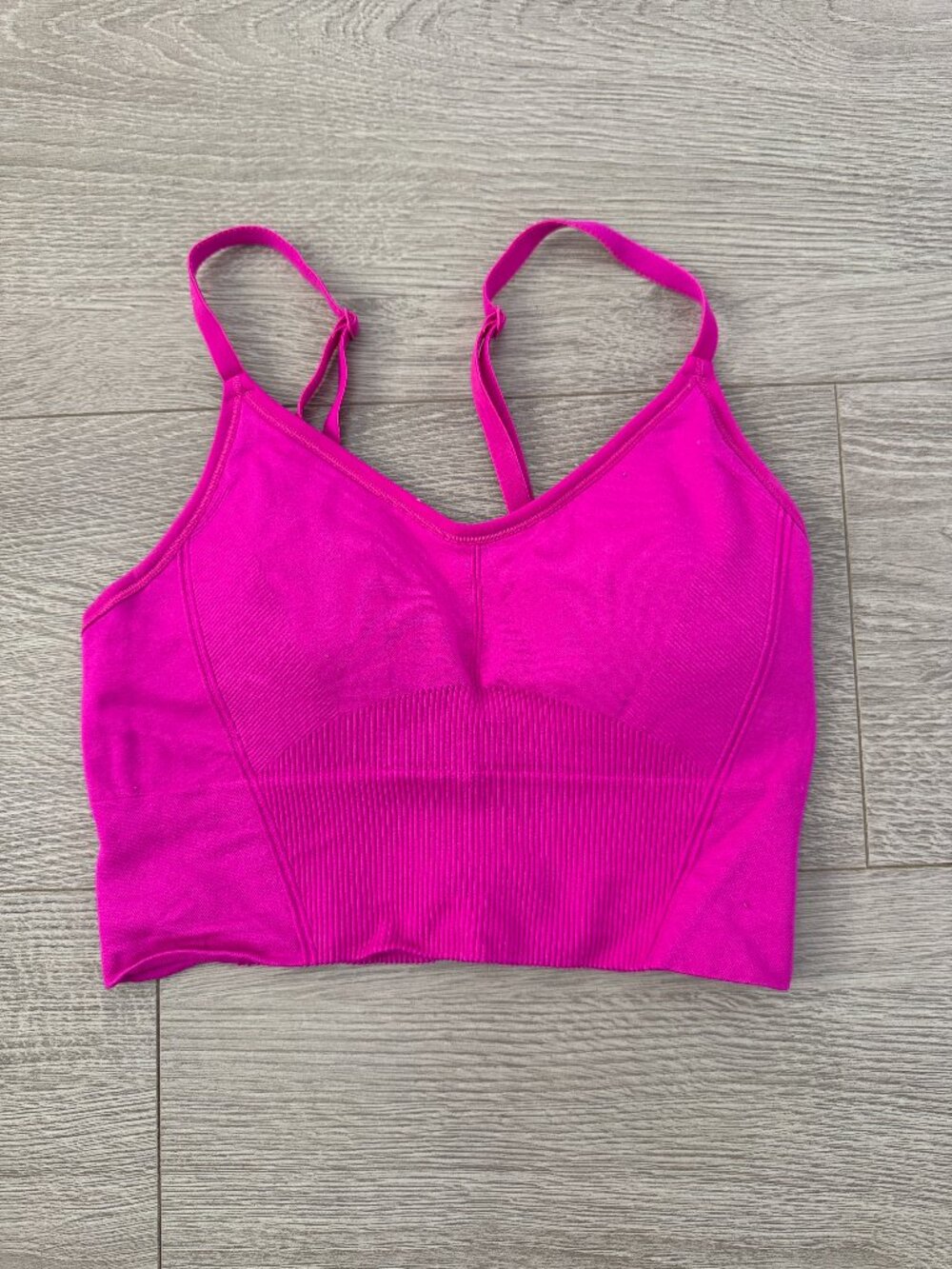 All in Motion Sports Bra Womens Small Hot Pink Seamless Longline